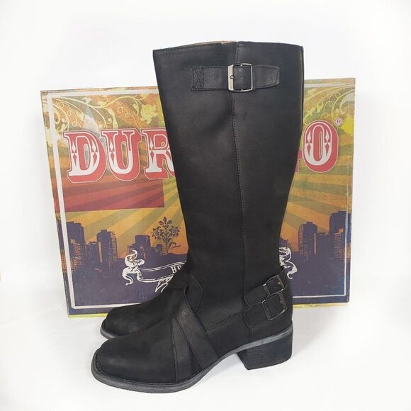 Durango City 14" Charlotte Engineer Boots Black RD044 Women's 7.5 - Picture 1 of 9